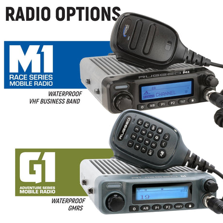 Photo of Can-Am Maverick R Complete Communication Kit with Rocker Switch Bluetooth Intercom and 2-Way Radio by Rugged Radios - Premium for UTVs / Side by Sides