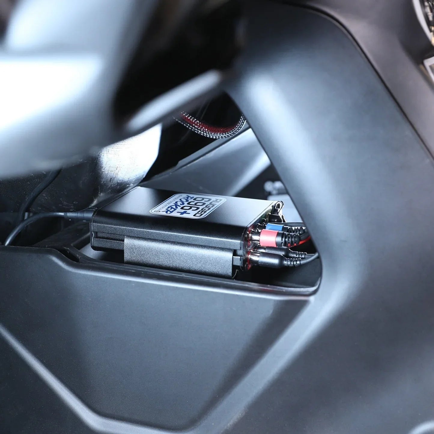 Photo of Rugged Radios - Rugged Radios Can-Am Maverick R Complete Communication Kit with Rocker Switch Intercom and 2-Way Radio by Rugged Radios - Premium Parts and Accessories for UTVs / Side by Sides