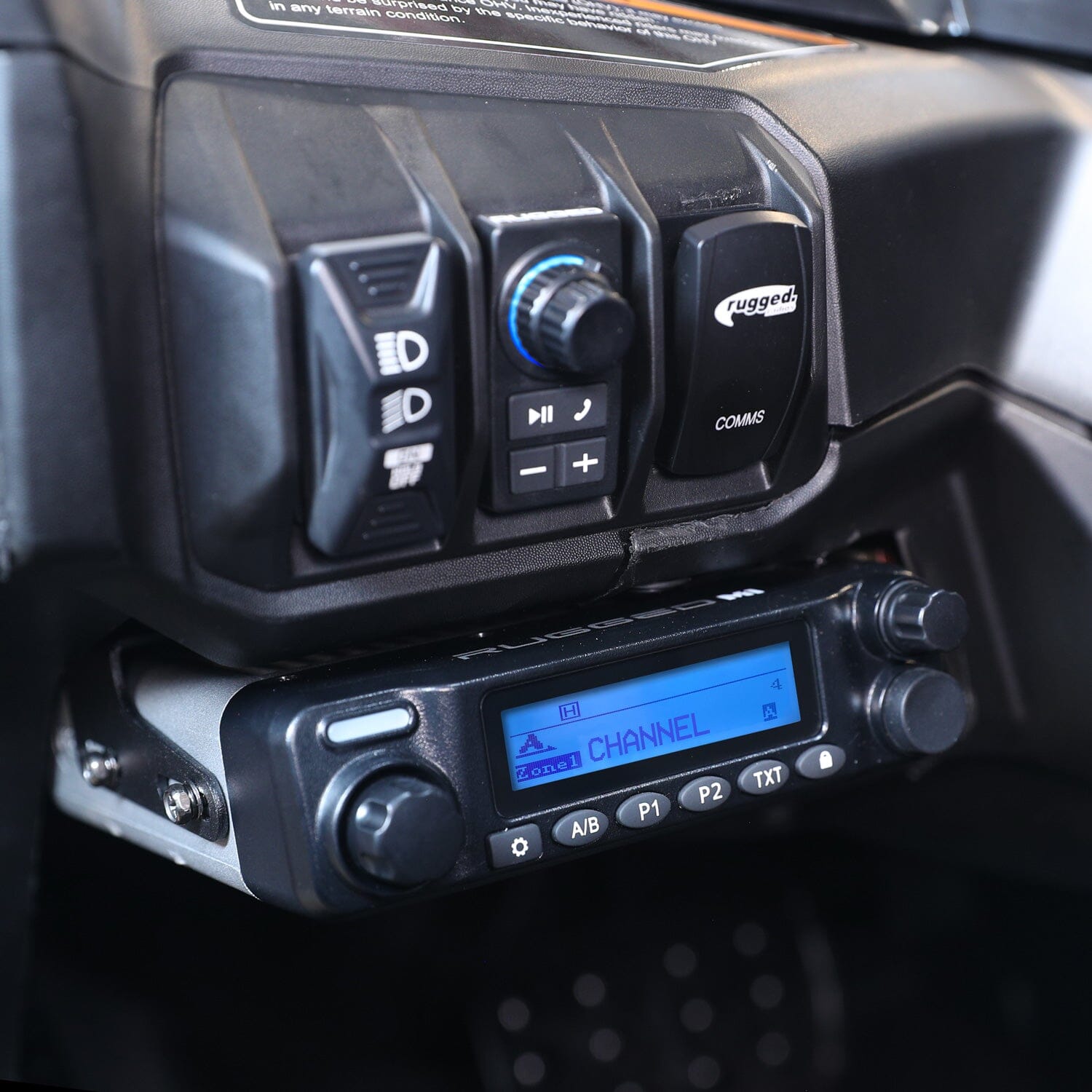 Photo of Rugged Radios - Can-Am Maverick R Remote Head Mount Kit by Rugged Radios - Premium UTV Mounts for UTVs / Side by Sides