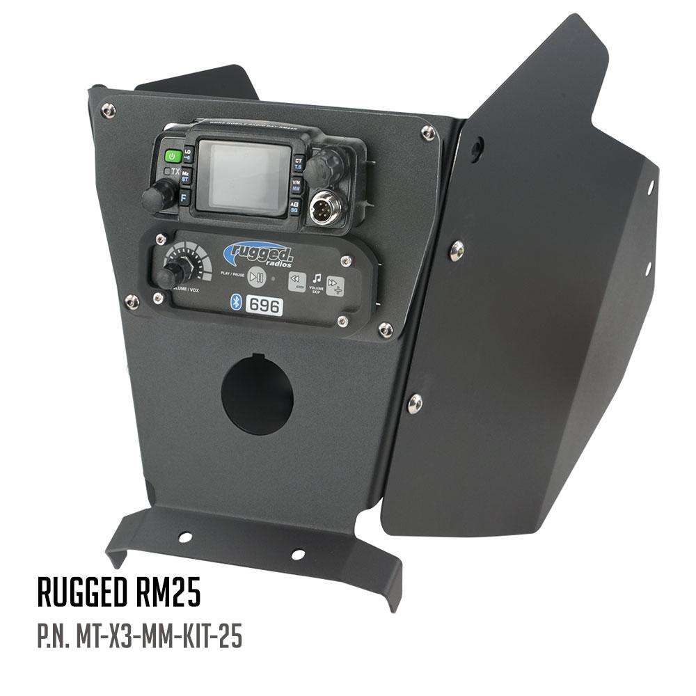 Photo of Can-Am X3 Mounting Kit with Multi Mount and Side Panels by Rugged Radios - Premium for UTVs / Side by Sides