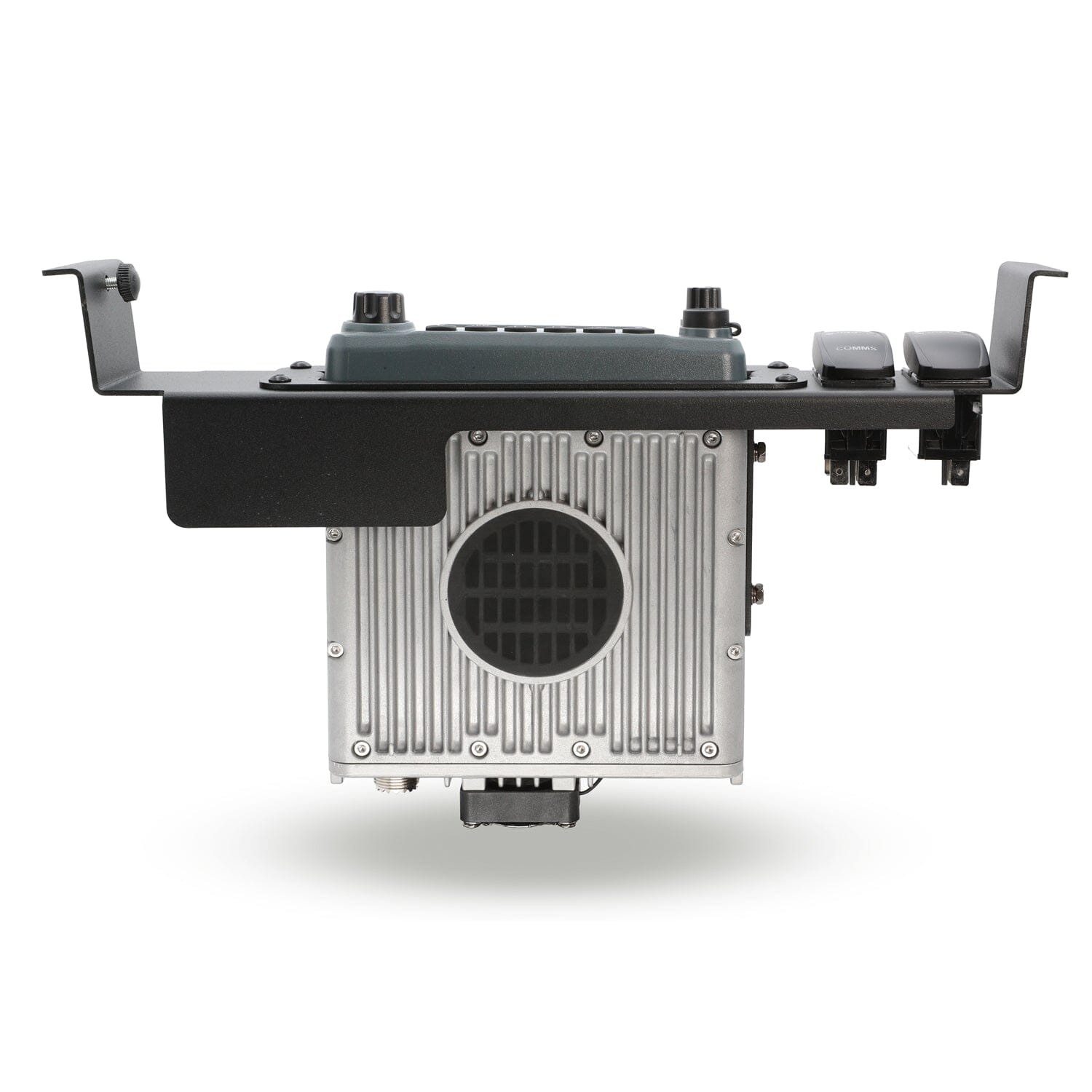 Photo of Center Console Radio Mount for Ford, Chevy, GMC, and Ram TRX Trucks by Rugged Radios - Premium for UTVs / Side by Sides