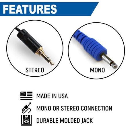 Photo of Challenger Semi-Custom Molded Ear Bud Speakers with 1/8" Plug by Rugged Radios - Premium for UTVs / Side by Sides