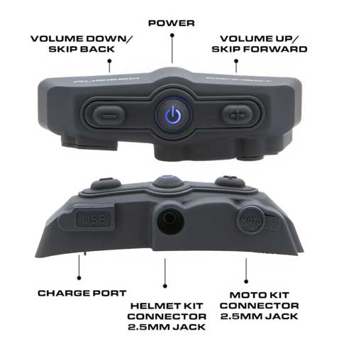 Photo of CONNECT BT2 Bluetooth Headset for Motorcycle Helmet by Rugged Radios - Premium for UTVs / Side by Sides