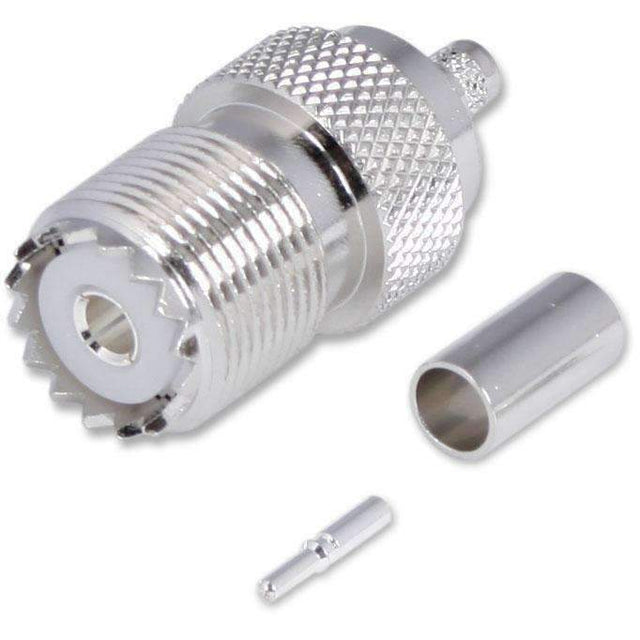 Photo of Crimp On Female UHF Antenna Connector by Rugged Radios - Premium for UTVs / Side by Sides