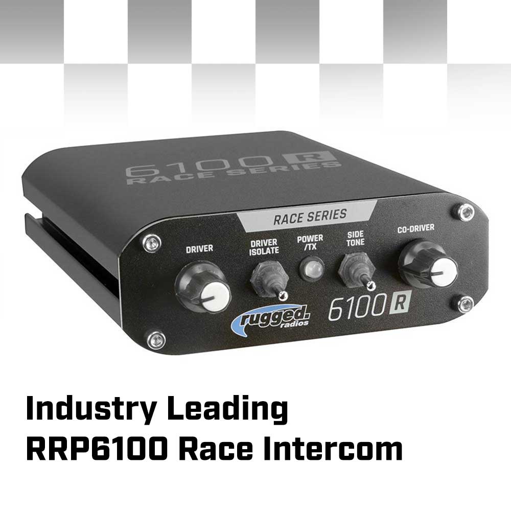 Photo of COMPLETE RACE KIT - Rugged RACE SERIES Communication Kit with M1 Radio and 6100 Intercom by Rugged Radios - Premium for UTVs / Side by Sides