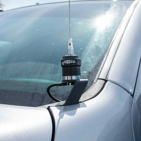 Photo of A-Pillar Antenna Mount Ford F-Series Chevy GMC Silverado Dodge Ram by Rugged Radios - Premium for UTVs / Side by Sides