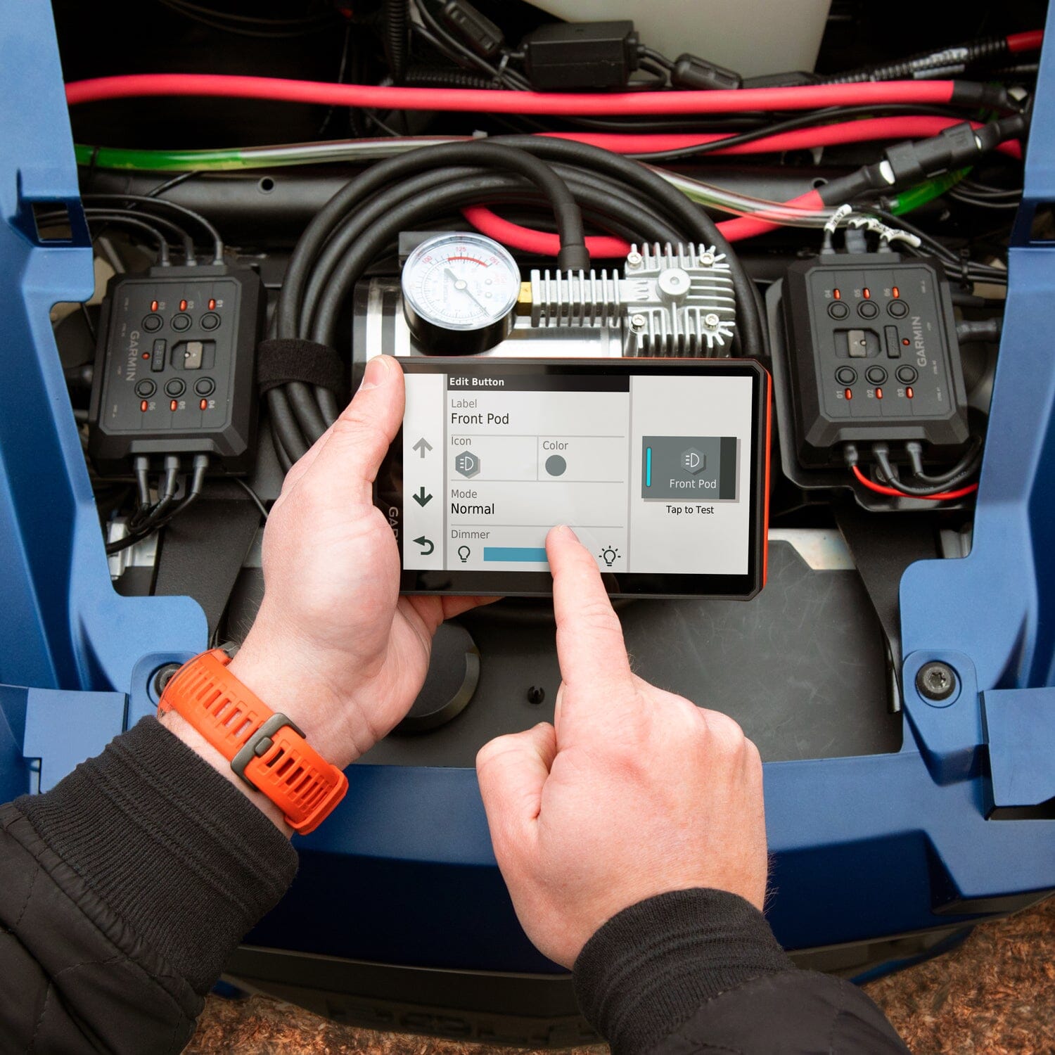 Photo of Garmin PowerSwitch for Tread GPS by Rugged Radios - Premium for UTVs / Side by Sides