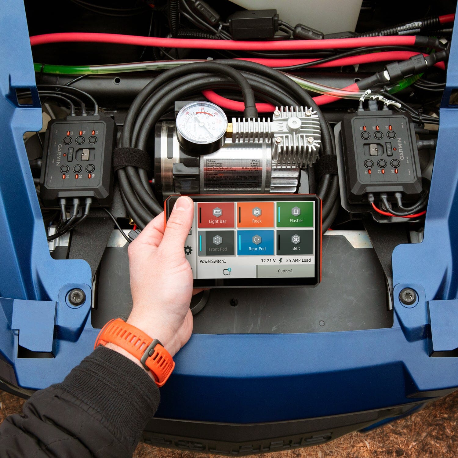 Photo of Garmin PowerSwitch for Tread GPS by Rugged Radios - Premium for UTVs / Side by Sides