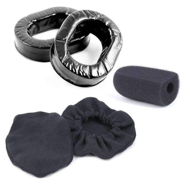 Photo of Gel Ear Seals Comfort Kit with Cloth Ear Covers & Mic Muff by Rugged Radios - Premium for UTVs / Side by Sides