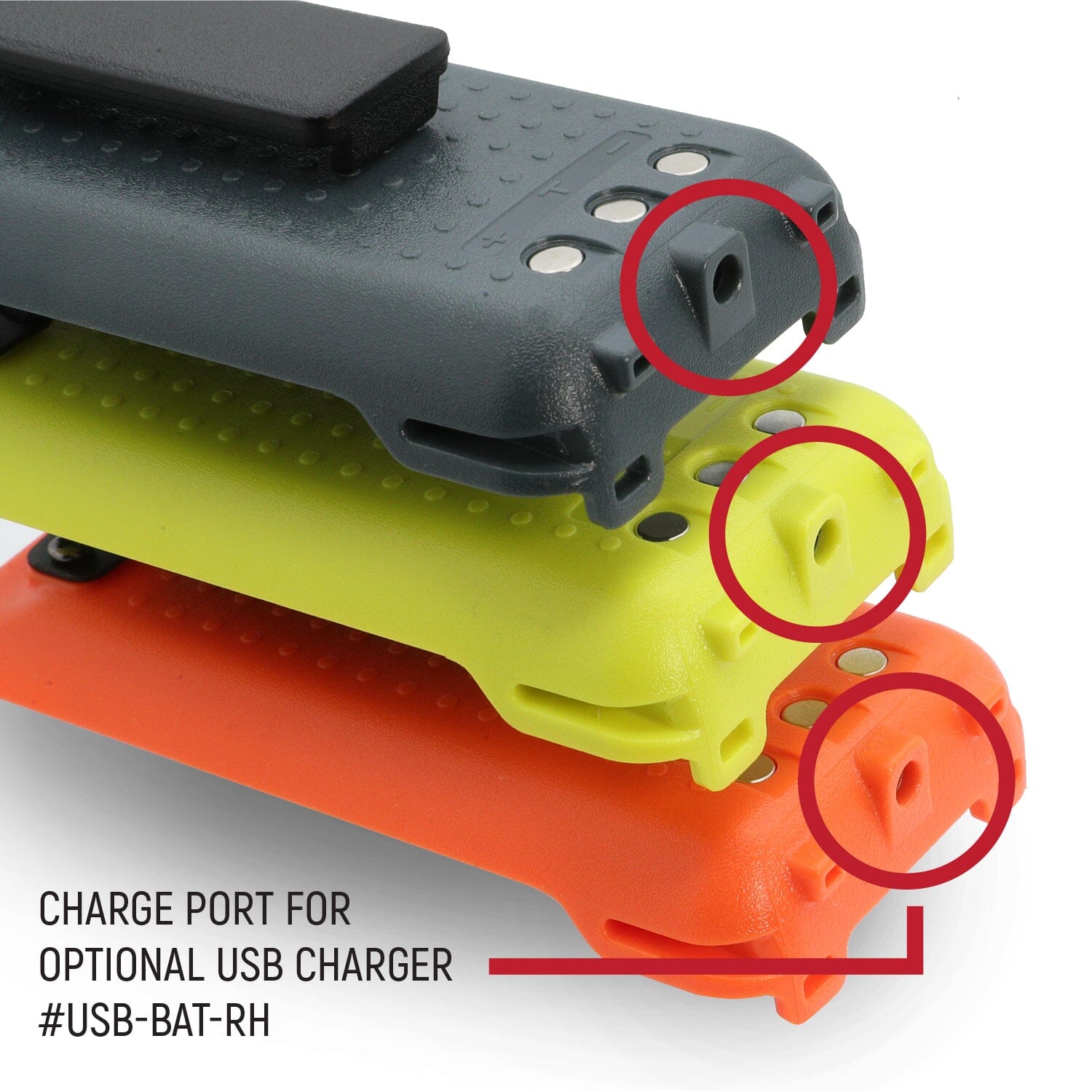 Photo of GMR2 Replacement Battery with 12v Charge Port and Belt Clip by Rugged Radios - Premium for UTVs / Side by Sides