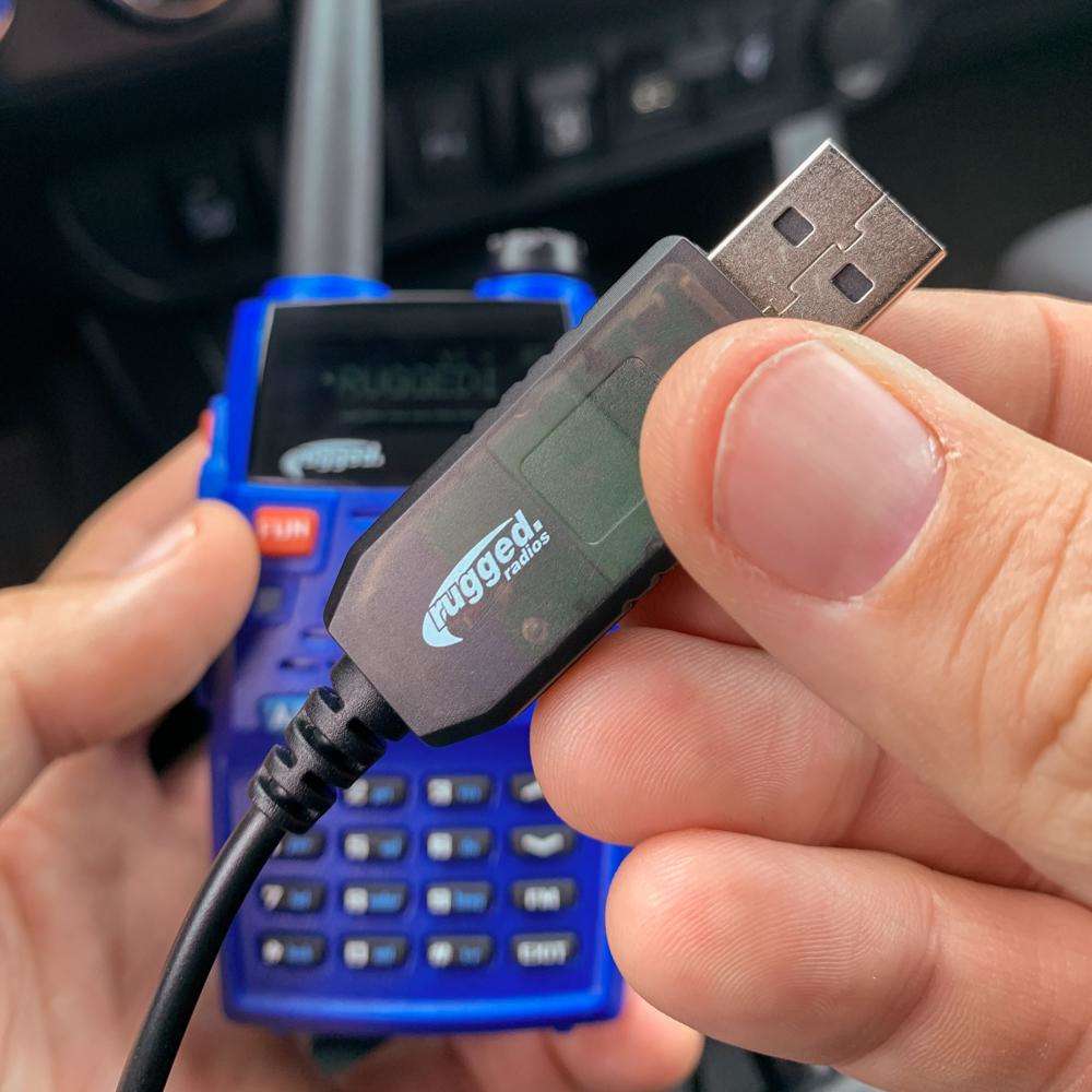 Photo of GO FURTHER BUNDLE - for V3 and RH5R Handheld Radios - Long Range Antenna , XL Battery , and USB Charging Cable by Rugged Radios - Premium for UTVs / Side by Sides