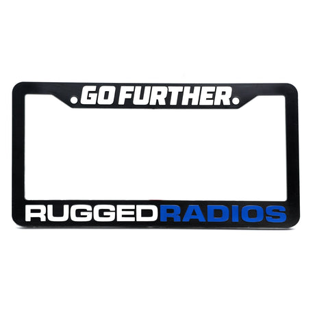Photo of Go Further Rugged Radios License Plate Frames for Cars, Trucks, and Motorcycles by Rugged Radios - Premium for UTVs / Side by Sides