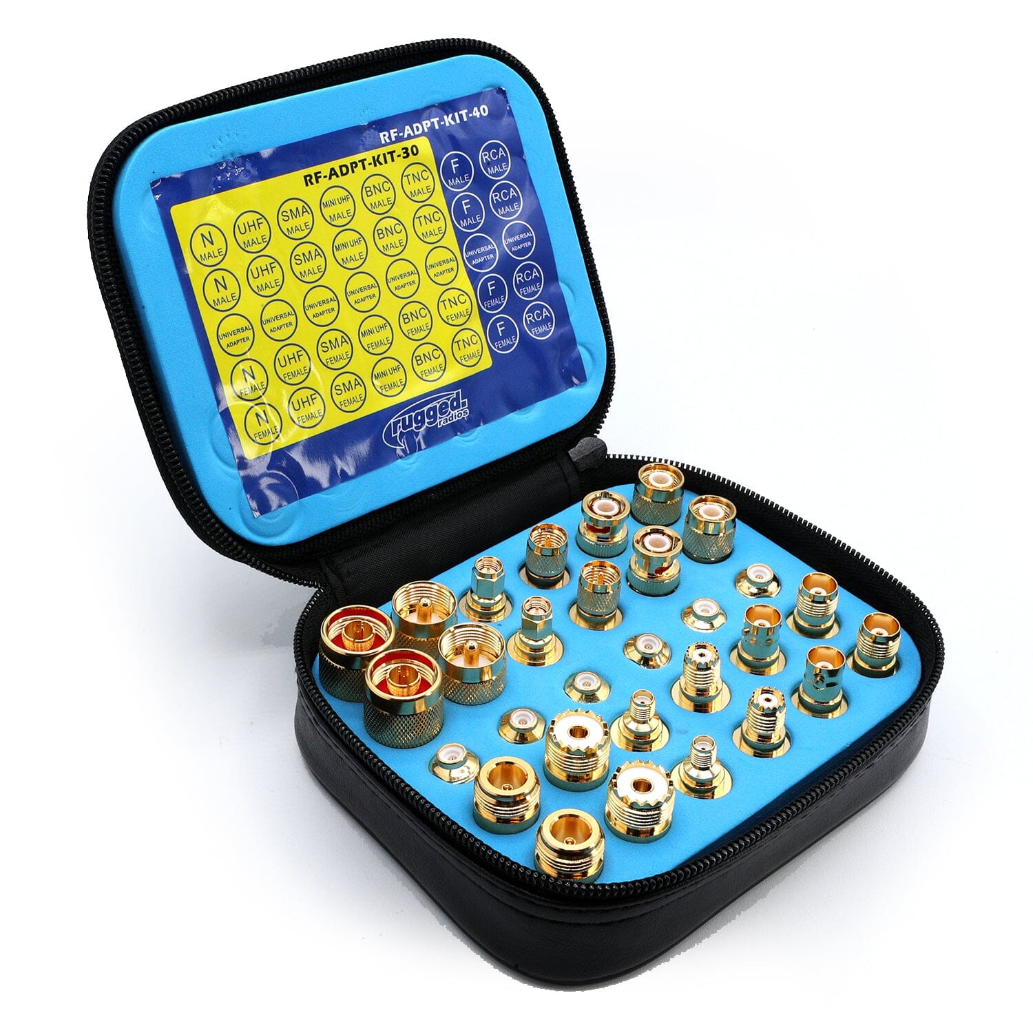 Photo of Gold Plated BNC and NMO Antenna Connector Kit by Rugged Radios - Premium for UTVs / Side by Sides