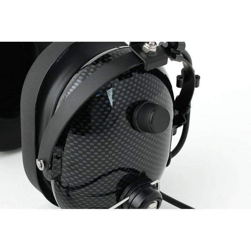 Photo of H22 Over the Head (OTH) Headset for 2-Way Radios - Black Carbon Fiber by Rugged Radios - Premium for UTVs / Side by Sides