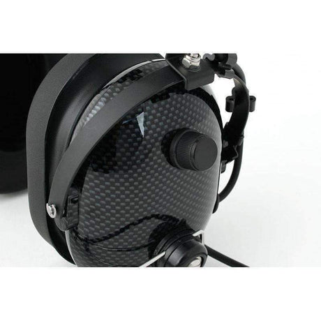 Photo of H22 Over the Head (OTH) Headset for 2-Way Radios - Black Carbon Fiber by Rugged Radios - Premium for UTVs / Side by Sides