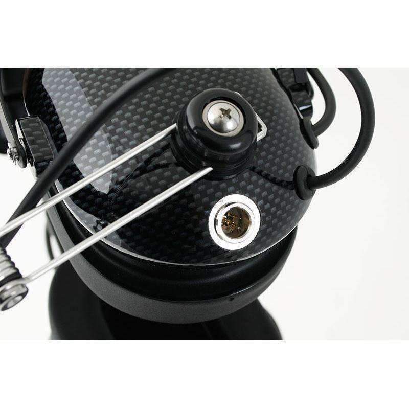 Photo of H22 Over the Head (OTH) Headset for 2-Way Radios - Black Carbon Fiber by Rugged Radios - Premium for UTVs / Side by Sides