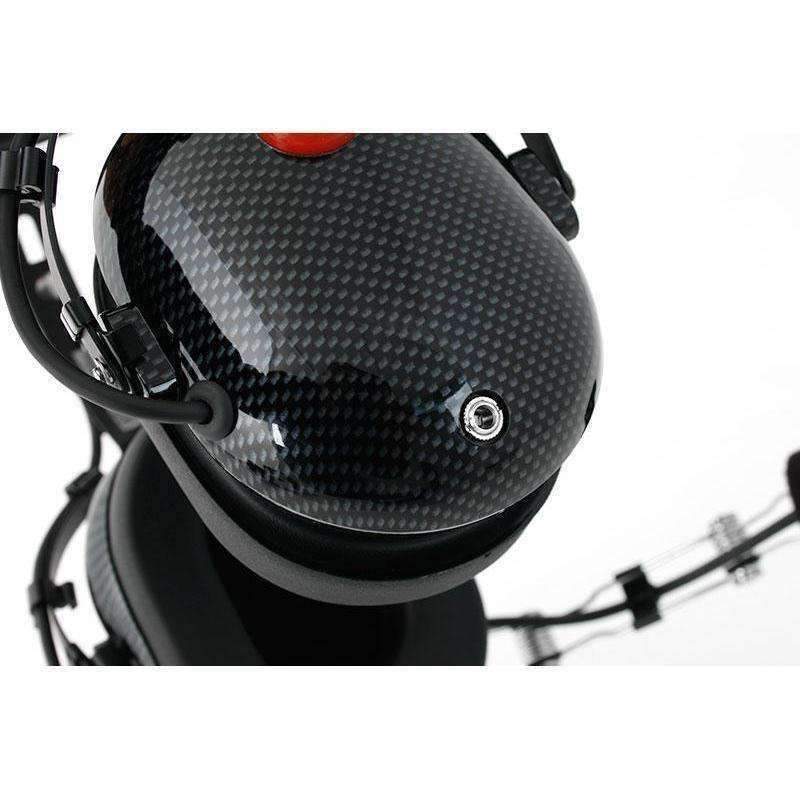 Photo of H22 Over the Head (OTH) Headset for 2-Way Radios - Black Carbon Fiber by Rugged Radios - Premium for UTVs / Side by Sides