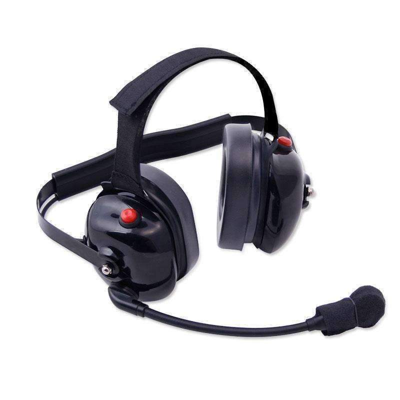 Photo of H60 Dual Radio Behind the Head (BTH) Headset - Black by Rugged Radios - Premium for UTVs / Side by Sides