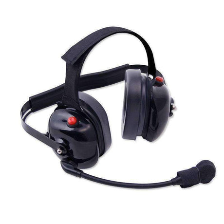 Photo of H60 Dual Radio Behind the Head (BTH) Headset - Black by Rugged Radios - Premium for UTVs / Side by Sides