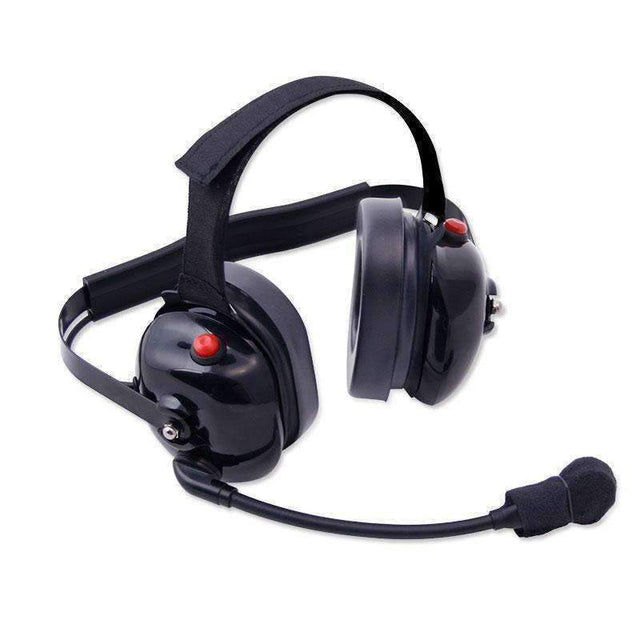 Photo of H60 Dual Radio Behind the Head (BTH) Headset - Black by Rugged Radios - Premium for UTVs / Side by Sides