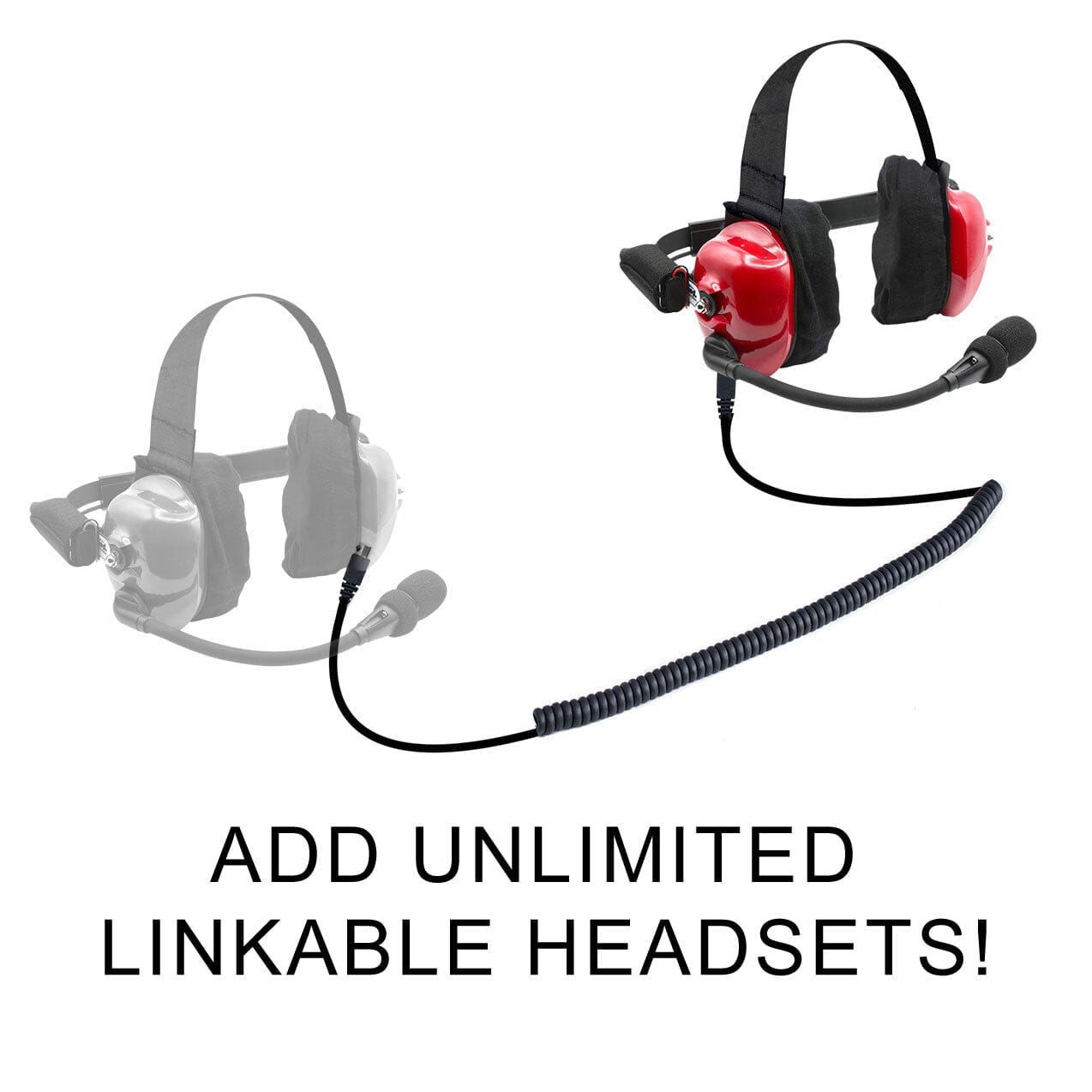 Photo of H80 Track Talk Linkable Intercom Headset - Bring The Conversation To The Circle Track NASCAR event by Rugged Radios - Premium for UTVs / Side by Sides