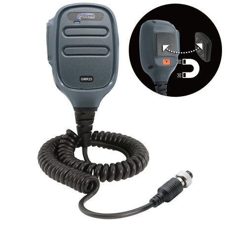 Photo of Hand Mic for GMR25 Mobile Radio with Scosche MagicMount by Rugged Radios - Premium for UTVs / Side by Sides