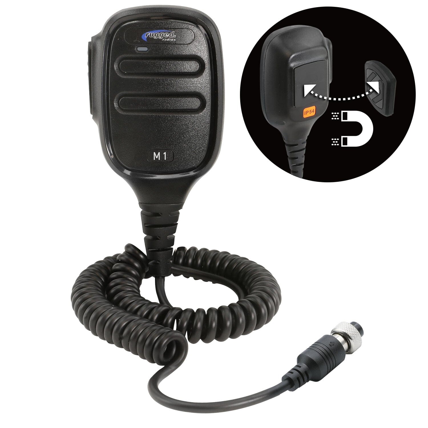 Photo of Hand Mic for M1 Mobile Radio with Scosche MagicMount by Rugged Radios - Premium for UTVs / Side by Sides