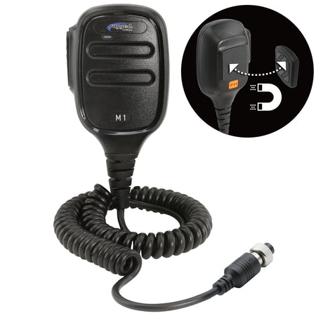 Photo of Hand Mic for M1 Mobile Radio with Scosche MagicMount by Rugged Radios - Premium for UTVs / Side by Sides