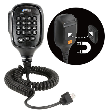 Photo of Hand Mic for RDM-DB Mobile Radios with Scosche Surface Magnetic Mount by Rugged Radios - Premium for UTVs / Side by Sides