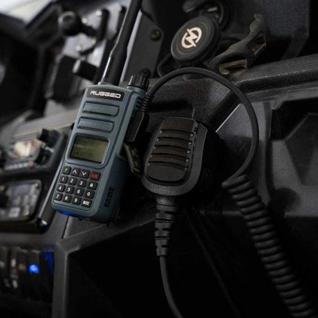 Photo of Radio and Speaker Mic Mount for Handheld Radios by Rugged Radios - Premium for UTVs / Side by Sides