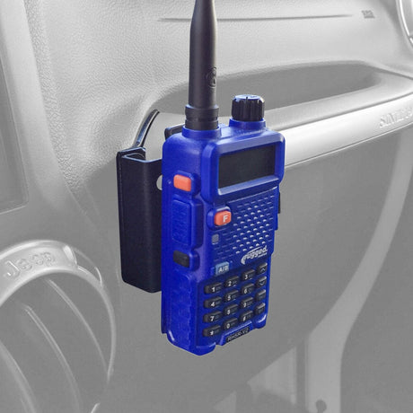 Photo of Handheld Radio Grab Bar Mount for Jeep JK JKU and JL - Fits R1 / V3 / GMR2 / GMR2 PLUS / RH-5R radios by Rugged Radios - Premium for UTVs / Side by Sides