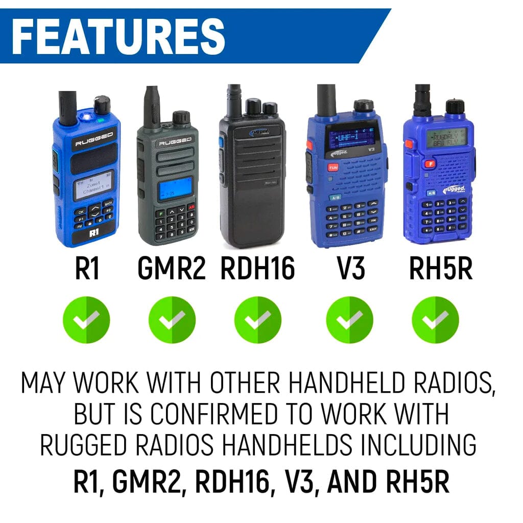 Photo of Radio Mount for Handheld Radios - CLEARANCE by Rugged Radios - Premium for UTVs / Side by Sides
