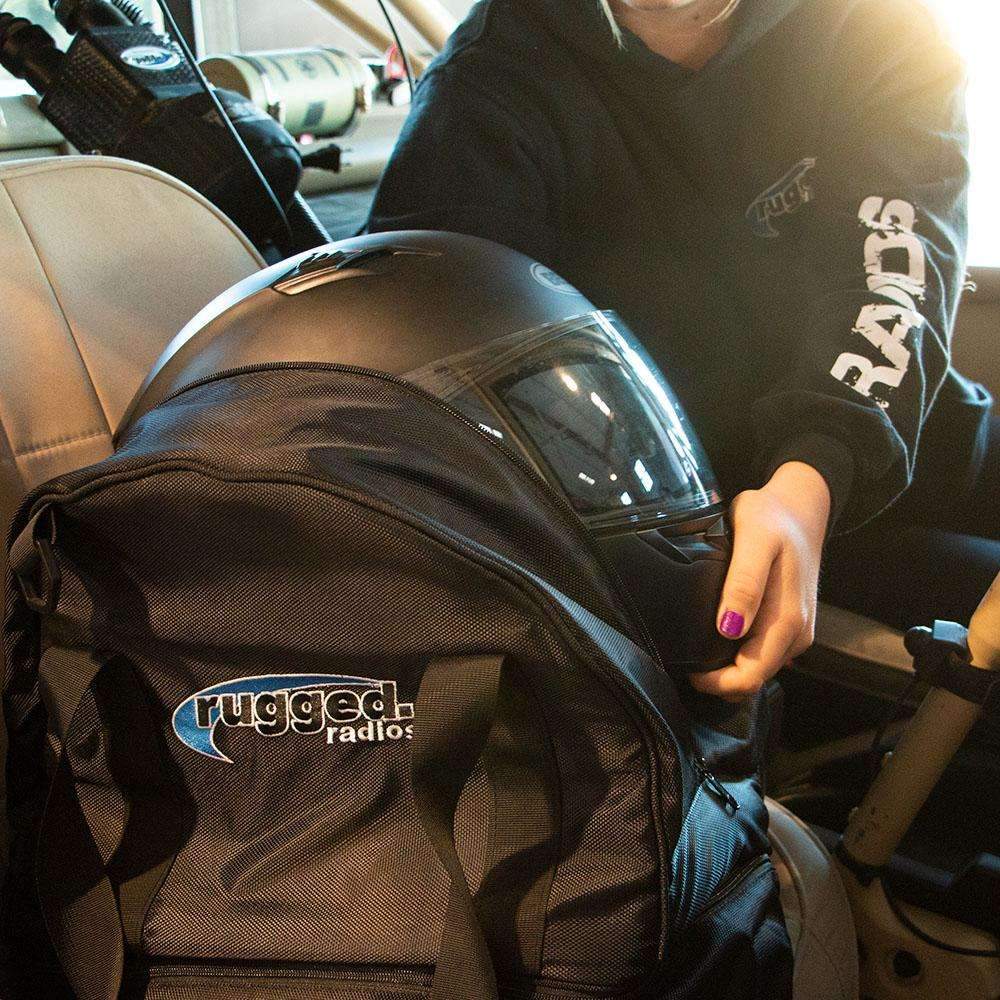 Photo of Helmet Bag with Bottom Storage Compartment by Rugged Radios - Premium for UTVs / Side by Sides