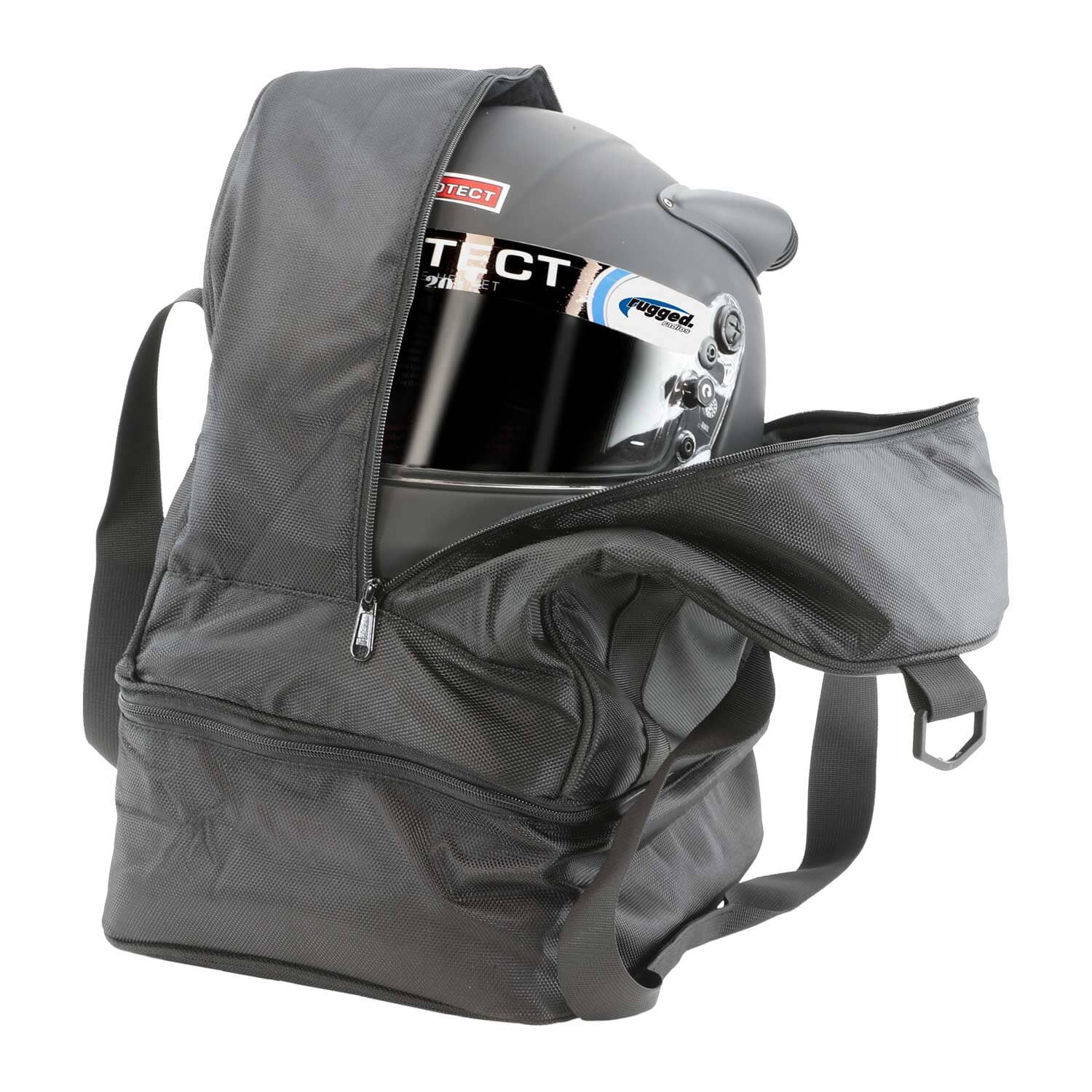 Photo of Helmet Bag with Bottom Storage Compartment by Rugged Radios - Premium for UTVs / Side by Sides