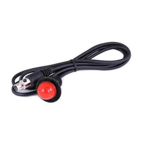 Photo of Hole Mount Push to Talk Cable (PTT) with 48" Straight Cord for Intercoms by Rugged Radios - Premium for UTVs / Side by Sides