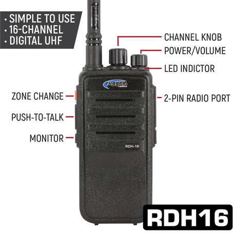 Photo of RUGGED Wired Driver and Crew Chief Racing Kit with RDH16 Radios by Rugged Radios - Premium for UTVs / Side by Sides