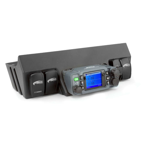 Photo of Jeep JK Upper Windshield Radio Mount GMR25 and ABM25 by Rugged Radios - Premium for UTVs / Side by Sides