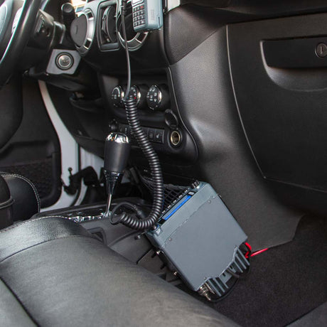 Photo of Mobile Radio Mount for Jeep Wrangler JK 2 Door and JKU 4 Door by Rugged Radios - Premium for UTVs / Side by Sides
