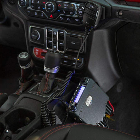 Photo of Mobile Radio Mount for Jeep JL, JT, and Gladiator Passenger Side Interior by Rugged Radios - Premium for UTVs / Side by Sides