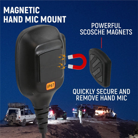 Photo of Jeep Wrangler JL, JLU, and Gladiator JT Two-Way GMRS Mobile Radio Kit by Rugged Radios - Premium for UTVs / Side by Sides