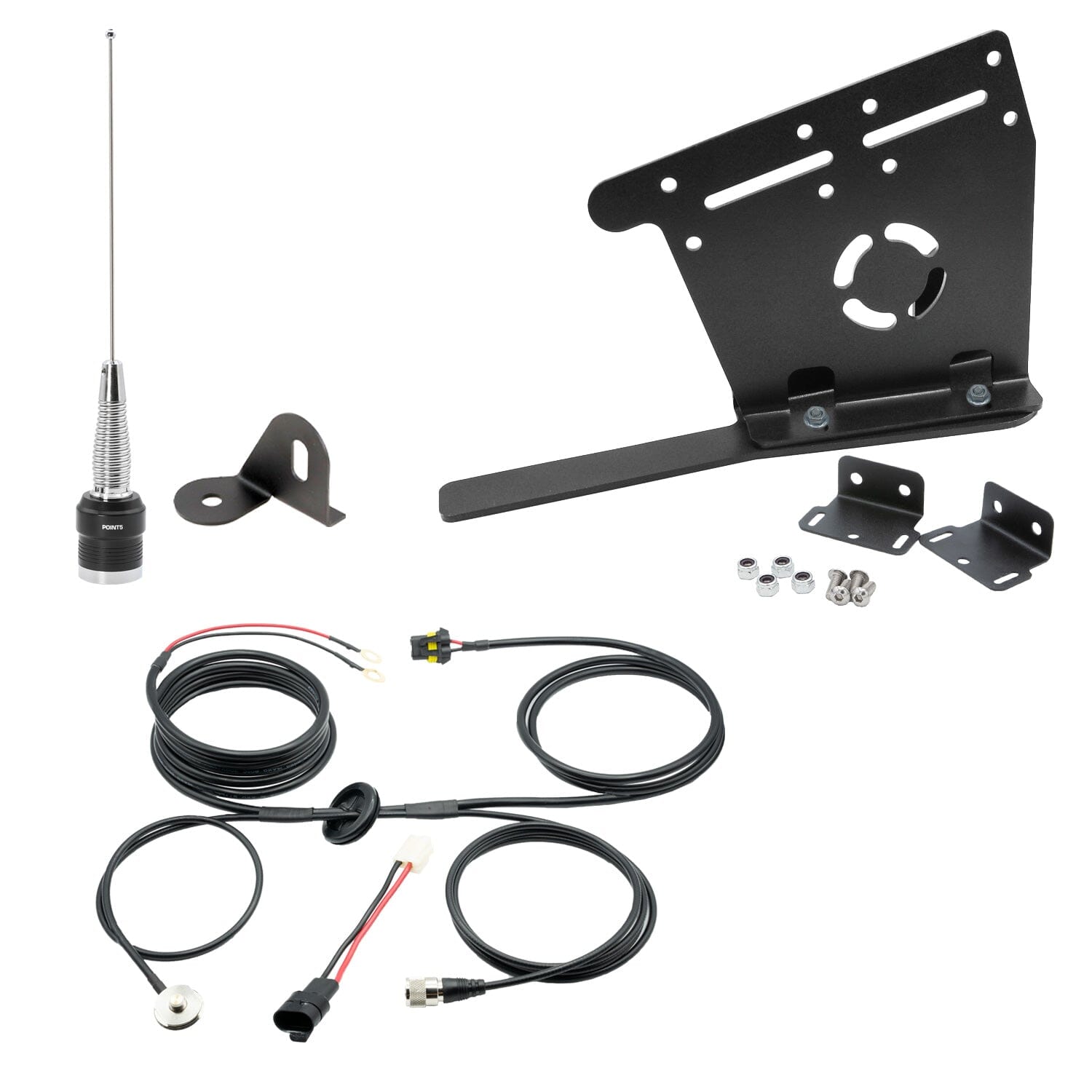 Photo of Jeep Wrangler JL, JLU, and Gladiator JT Two-Way GMRS Mobile Radio Kit by Rugged Radios - Premium for UTVs / Side by Sides