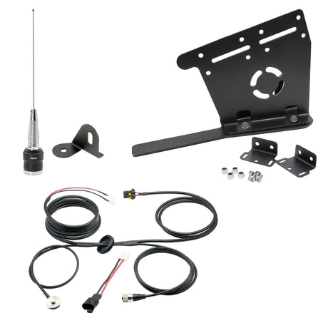 Photo of Jeep Wrangler JL, JLU, and Gladiator JT Two-Way GMRS Mobile Radio Kit by Rugged Radios - Premium for UTVs / Side by Sides