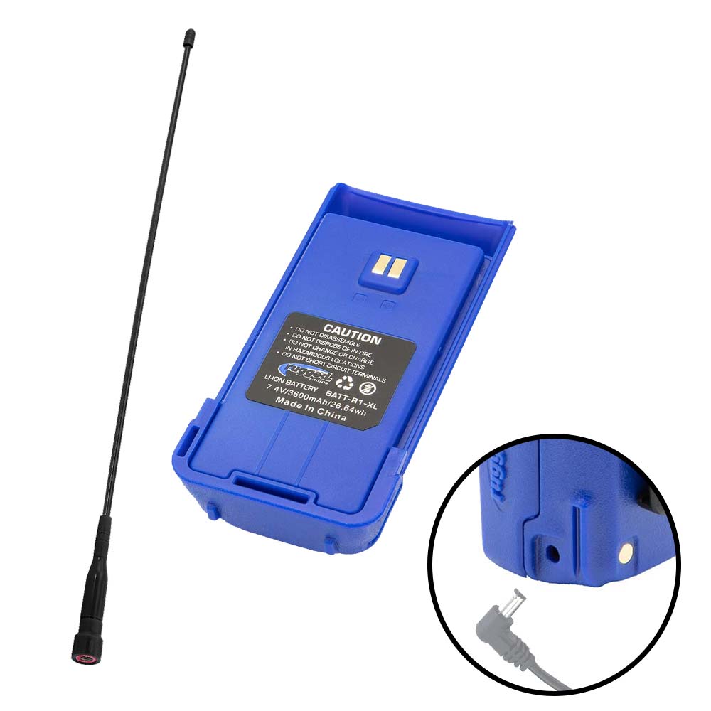 Photo of Long Range Bundle for R1 Handheld Radios by Rugged Radios - Premium for UTVs / Side by Sides