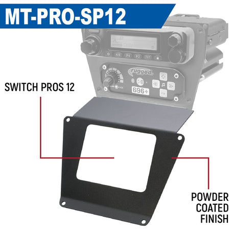 Photo of Lower Accessory Panel for Polaris RZR PRO XP, RZR Turbo R, and RZR PRO R Dash Mount Radio and Intercom by Rugged Radios - Premium for UTVs / Side by Sides