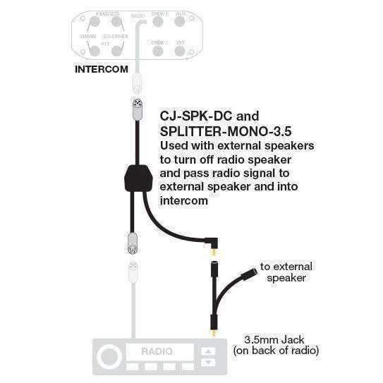 Photo of Mini External Speaker for Mobile Radios by Rugged Radios - Premium for UTVs / Side by Sides