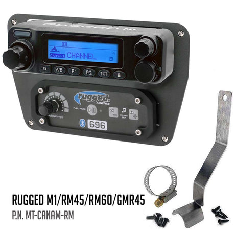 Photo of Can-Am Commander Intercom and Radio Mount by Rugged Radios - Premium for UTVs / Side by Sides