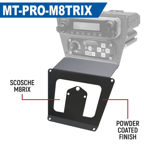 Photo of Lower Accessory Panel for Polaris RZR PRO XP, RZR Turbo R, and RZR PRO R Dash Mount Radio and Intercom by Rugged Radios - Premium for UTVs / Side by Sides
