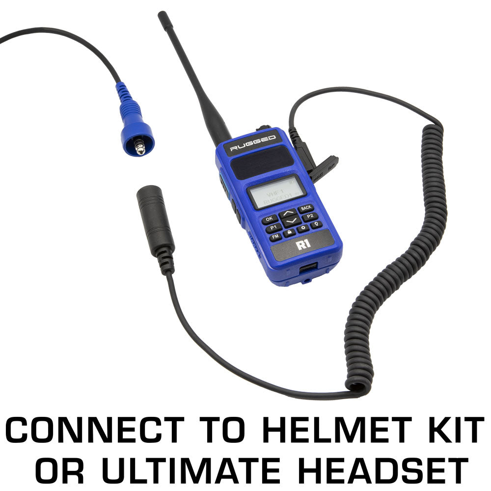 Photo of OFFROAD Headset / Helmet Coil Cord Cable for Rugged Radios and Kenwood Radios by Rugged Radios - Premium for UTVs / Side by Sides