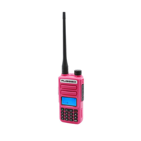 Photo of Rugged GMR2 PLUS - GMRS and FRS Two Way Handheld Radio (Pink) by Rugged Radios - Premium for UTVs / Side by Sides