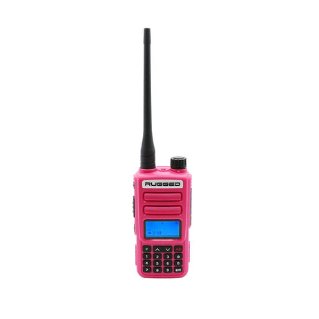 Photo of Rugged GMR2 PLUS - GMRS and FRS Two Way Handheld Radio (Pink) by Rugged Radios - Premium for UTVs / Side by Sides